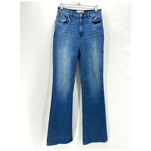 C/E Current Elliott High‎ Rise Flare Leg Jeans 27 x 34 Blue Western Boho Preppy